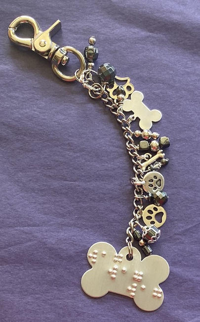 Photo of the Dog Daze Purse Charm, full view