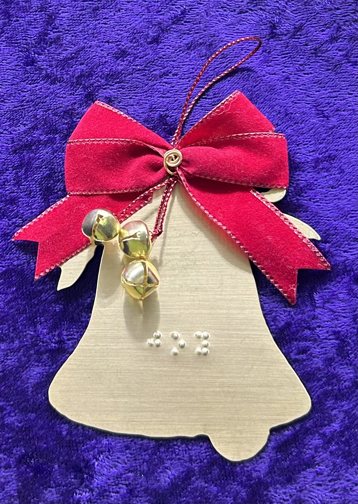Golden Bell Holiday Ornament